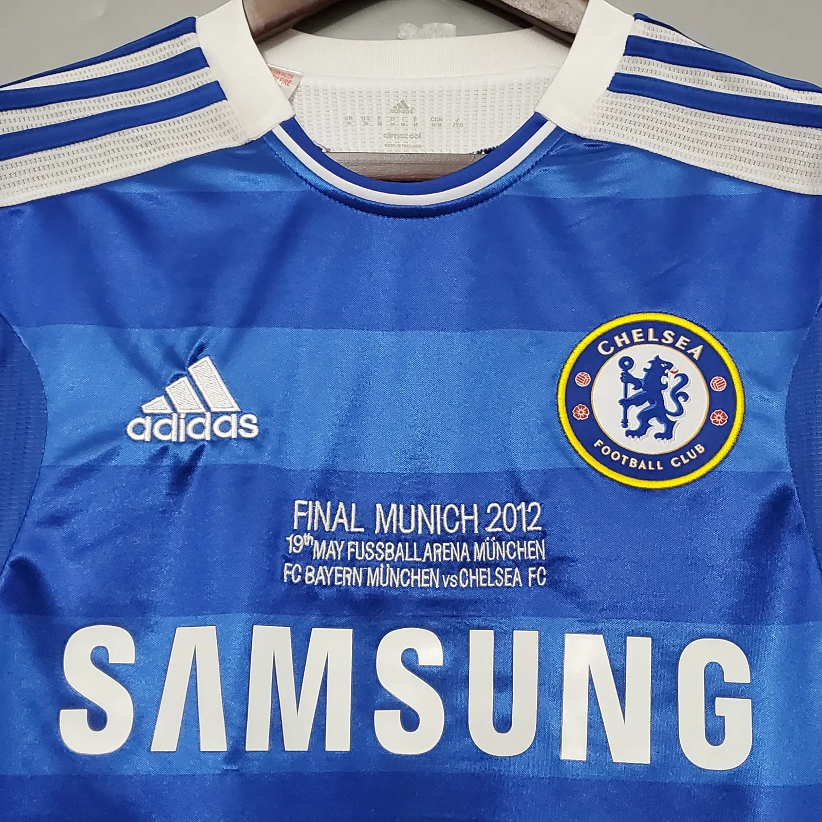 2012 Chelsea Champions League Version Home Retro Shirt thumbnail 5