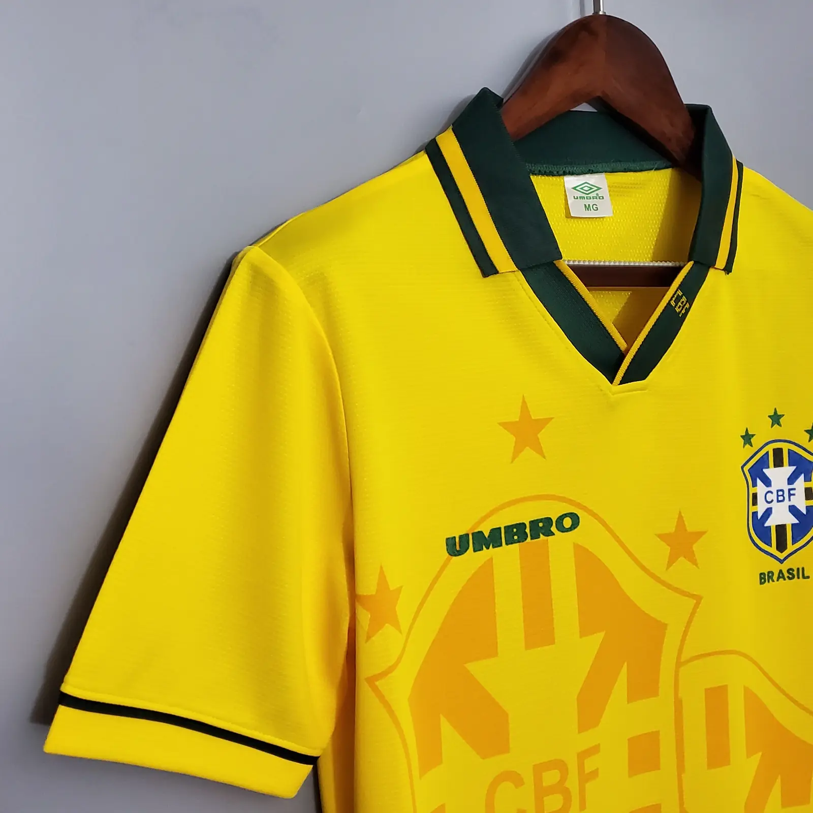 1993/94 Brazil Home Retro Shirt thumbnail 2